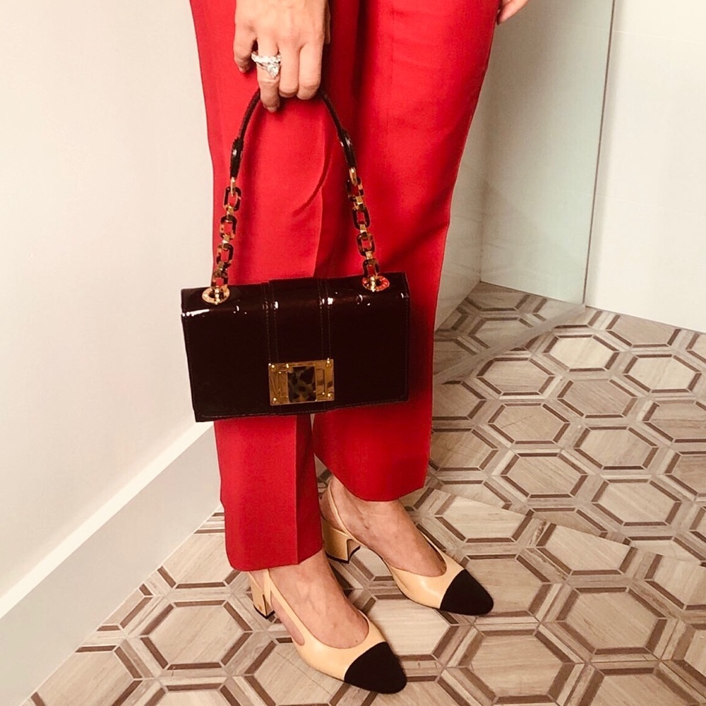 Louis Vuitton Patent Vernis Amarante Shoulder- Handbag with Gold Hardware - Picture 3 of 11